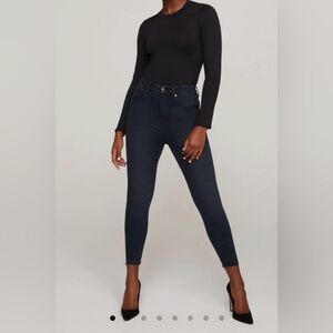 Good American GOOD WAIST CROP RAW HEM 12 / 31